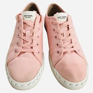 Kate Spade New York Pink Canvas Sneakers Size 8.5 B